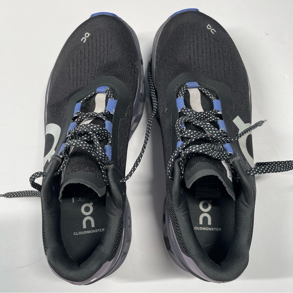 On Cloud Mens 8 Cloudmonster Monster Black Lumos Training Running Cushion Shoe - Picture 6 of 11